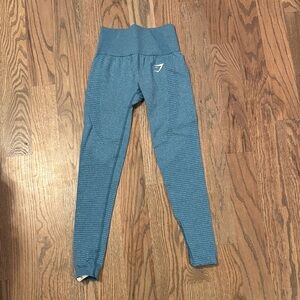 Gymshark Textured Blue Leggings